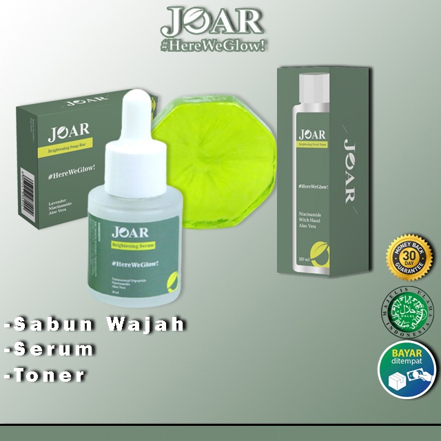 Skincare Joar Brightening Series Acne ( Soap Bar Serum Toner ) BPOM