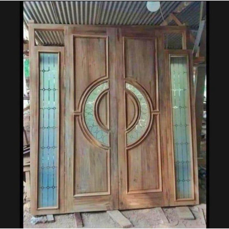 pintu kupu kupu/kuputarung jati dan 2 cendela