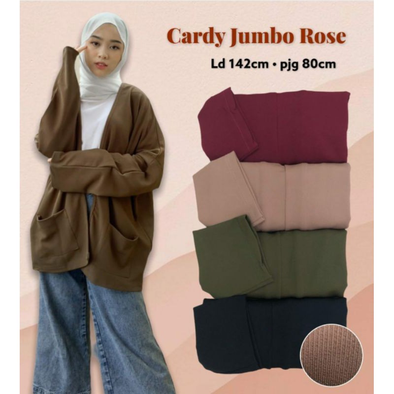 Rose Premium Outer - Cardi Jumbo Polos