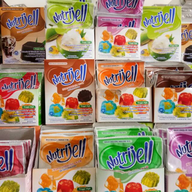 

Grosir NUTRIJELL EKONOMIS ANEKA BUAH & CINCAU Jelly Nutrijel Buah 10gr