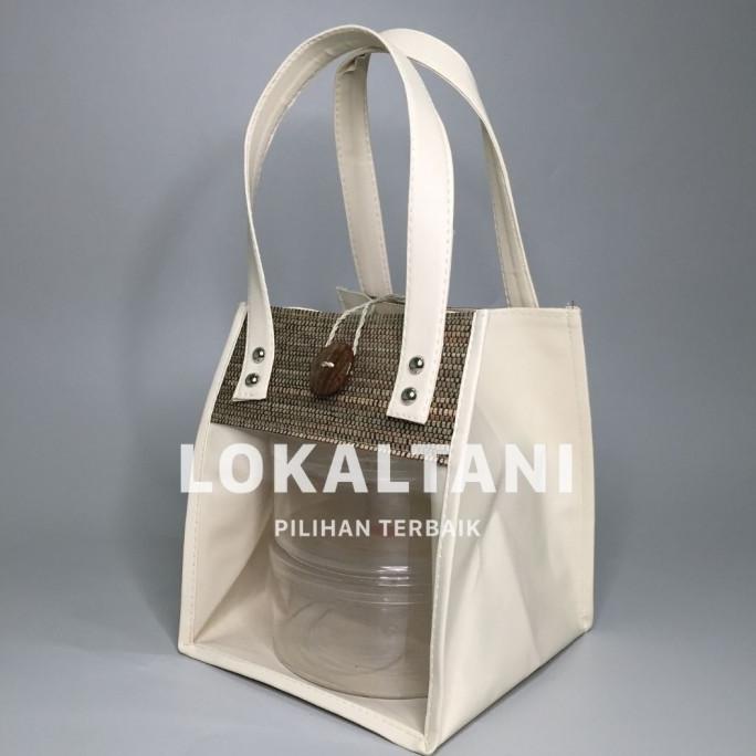 

Tas Pandan Mendong Isi 2 Toples Kue Kering/Tas Hampers Kue Kering
