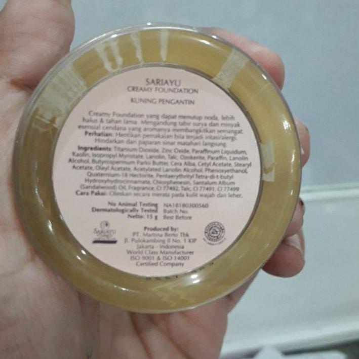 ゜ [Terlaris]Sariayu Liquid/Creamy Foundation/Alas Bedak/Dempul Kuning Langsat/Kuning Pengantin/Kunin