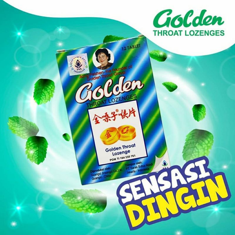 

Golden Throat Lozenges/PERMEN TENGGOROKAN/PERMEN GOLDEN/SAKIT TENGGOROKAN/PERMEN HISAP