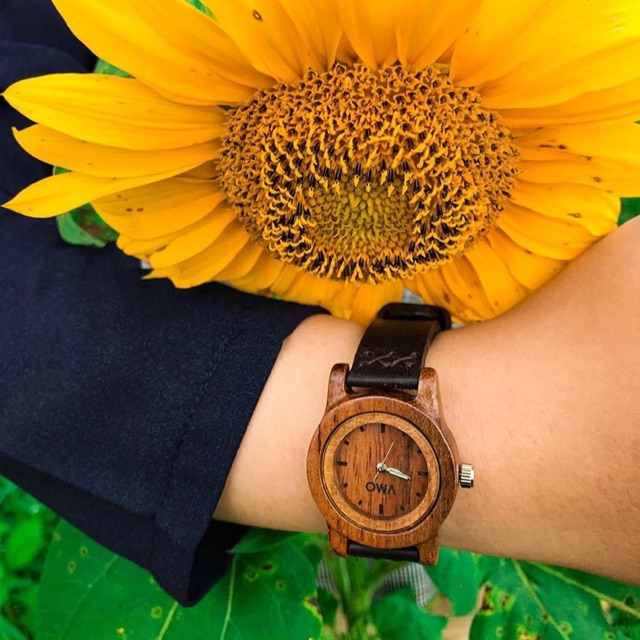 owa anara jam tangan wanita - jam tangan kayu - jam kayu - jam tangan analog - jam tangan unik - kado unik - jam tangan couple - jam tangan mewah - jam tangan murah-2