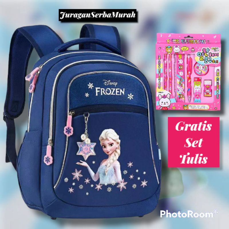 Tas Ransel Sekolah Anak Perempuan karakter Disney Frozen Murah