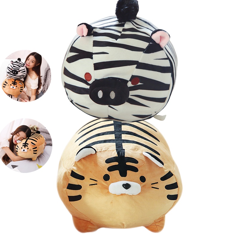 Tidak Beracun Macan Zebra Mainan Mewah Bantal Boneka Boneka Hadiah Hewan Ulang Tahun Anak Bayi Aman Untuk Semua Usia