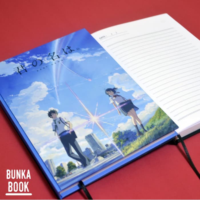 

Unik Note Book Anime Kimi No Na Wa Hardcover Bergaris terakhir