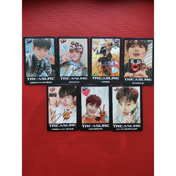 PC PHOTOCARD YESHK TREASURE HYUNSUK JIHOON JUNKYU YOSHI JUNGHWAN YESHK
