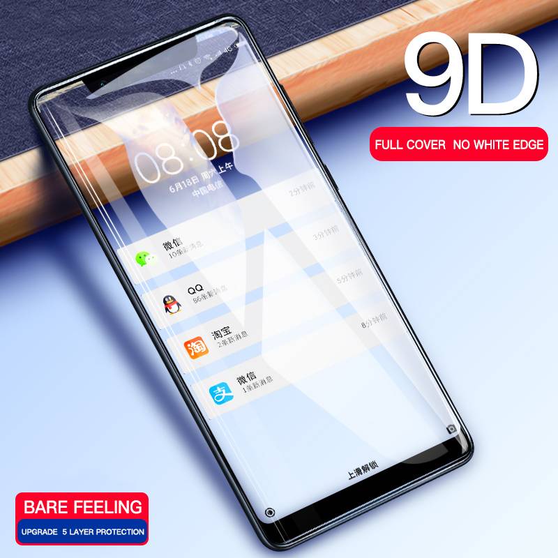 9D Tempered Glass For Xiaomi Redmi Note 9 S Pro 8T Screen Protector Redmi Note 9S 8 T 7 6 5 Pro Mi 10T POCO X3 Full Protective Film