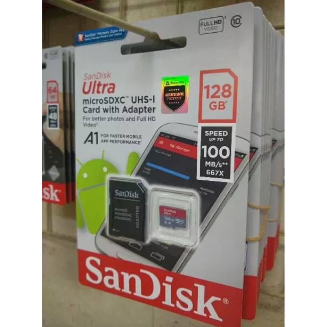 sandisk ultra 128GB microSD class 10 memory card A1 128 GB Micro SDHC original