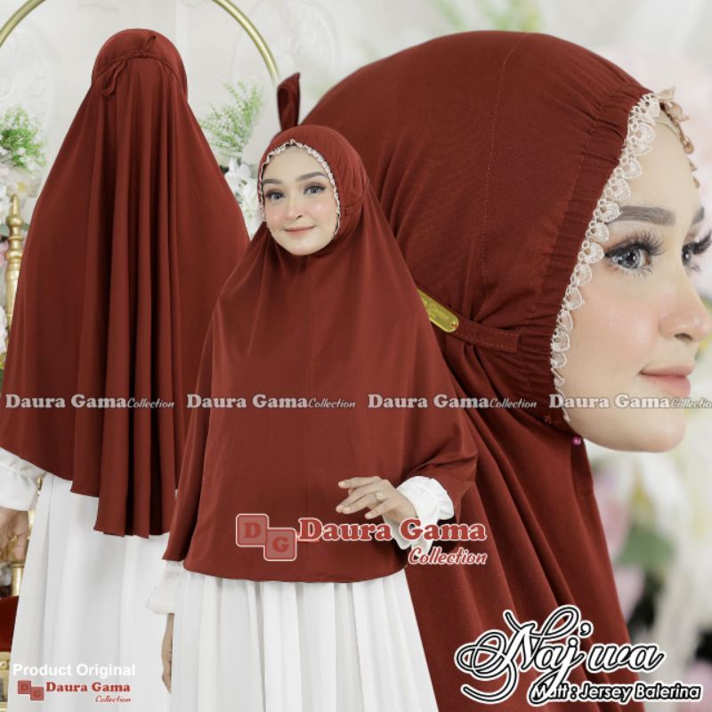 ZARELLFASHION- BERGO KERUT RENDA JUMBO ( JILBAB INSTAN KERUT JUMBO BY DAURA GAMA )