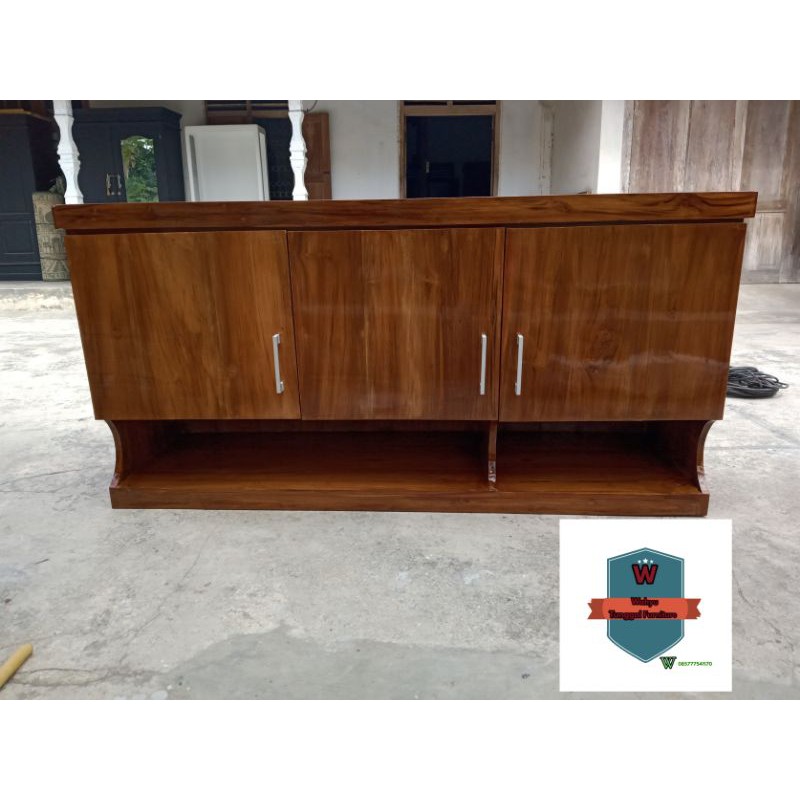 Kitchen set kayu jati/ lemari dapur gantung kayu jati