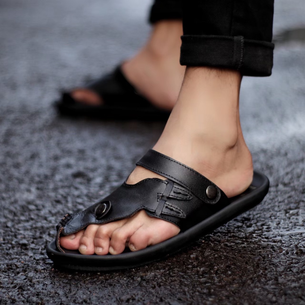 SANDAL JEPIT PRIA DEWASA SANTAI PRIA CEVANY LUCKY KULIT ASLI ORIGINAL CASUAL 100% PRIA KERJA KANTOR NYAMAN || SANDAL JEPIT PRIA INDIAN TERBARU LEBARAN 2022