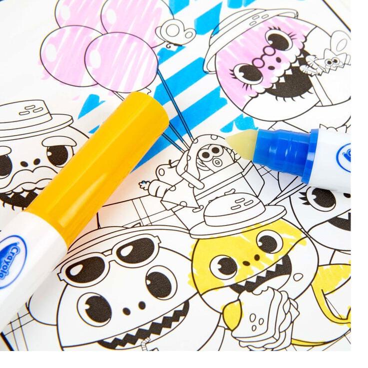 

Trend - Crayola Color Wonder Mess Coloring Pages & Markers Baby Shark Frozen Pororo Tayo Toy Story ,,