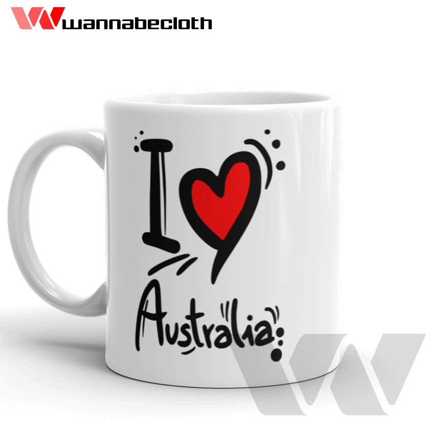Gelas Australia Mug Australia Mug Custom Kado Gift Hadiah Souvenir Australia Mug World City v6