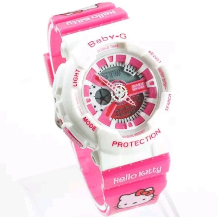 JAM TANGAN WANITA ANAK CASIO BABY G BABY-G BA110 110 HELLO KITTY