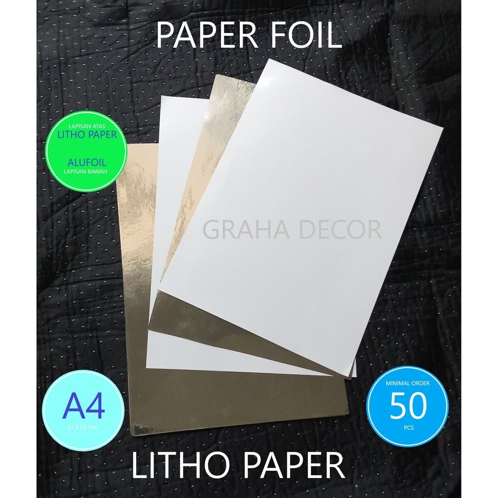 

PAPER FOIL LITHO PAPER KEMASAN MAKANAN UKURAN A4