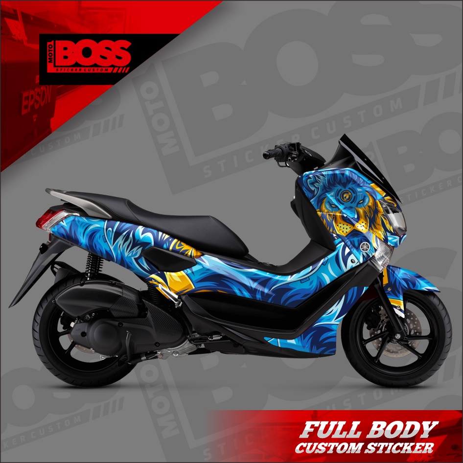 Decal Sticker Stiker Yamaha Nmax 2016 2017 2018 2019 Full Body Striping Full Body Nmax Old Stiker De