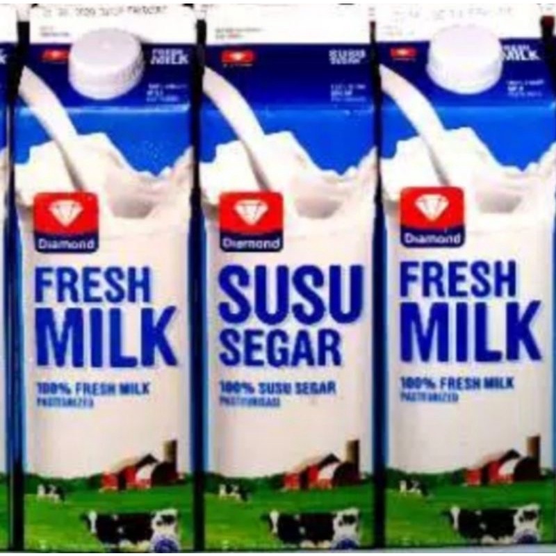 

Susu Diamond Fresh Milk Plain 946ml 1 karton 12pcs