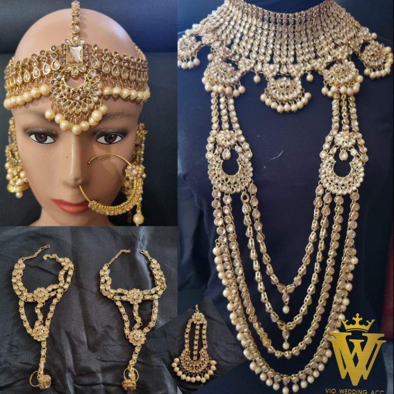 Set kalung india gold mewah(lengkap)