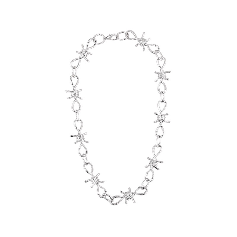 Thorns Necklace Accessories Trendy Harajuku Hip Hop Street Clavicle Chain Dark Series