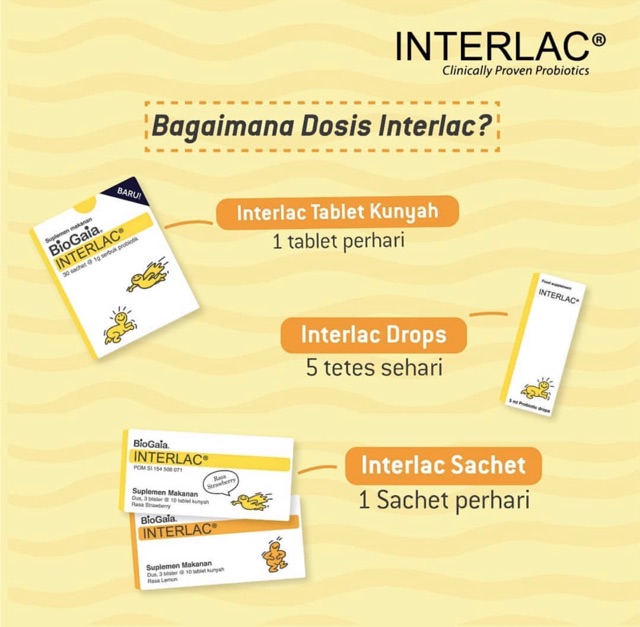 Interlac Probiotics - Tablet Kunyah