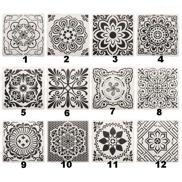 

Plastic Stencil - Stensil Dekorasi Motif_MANDALA10