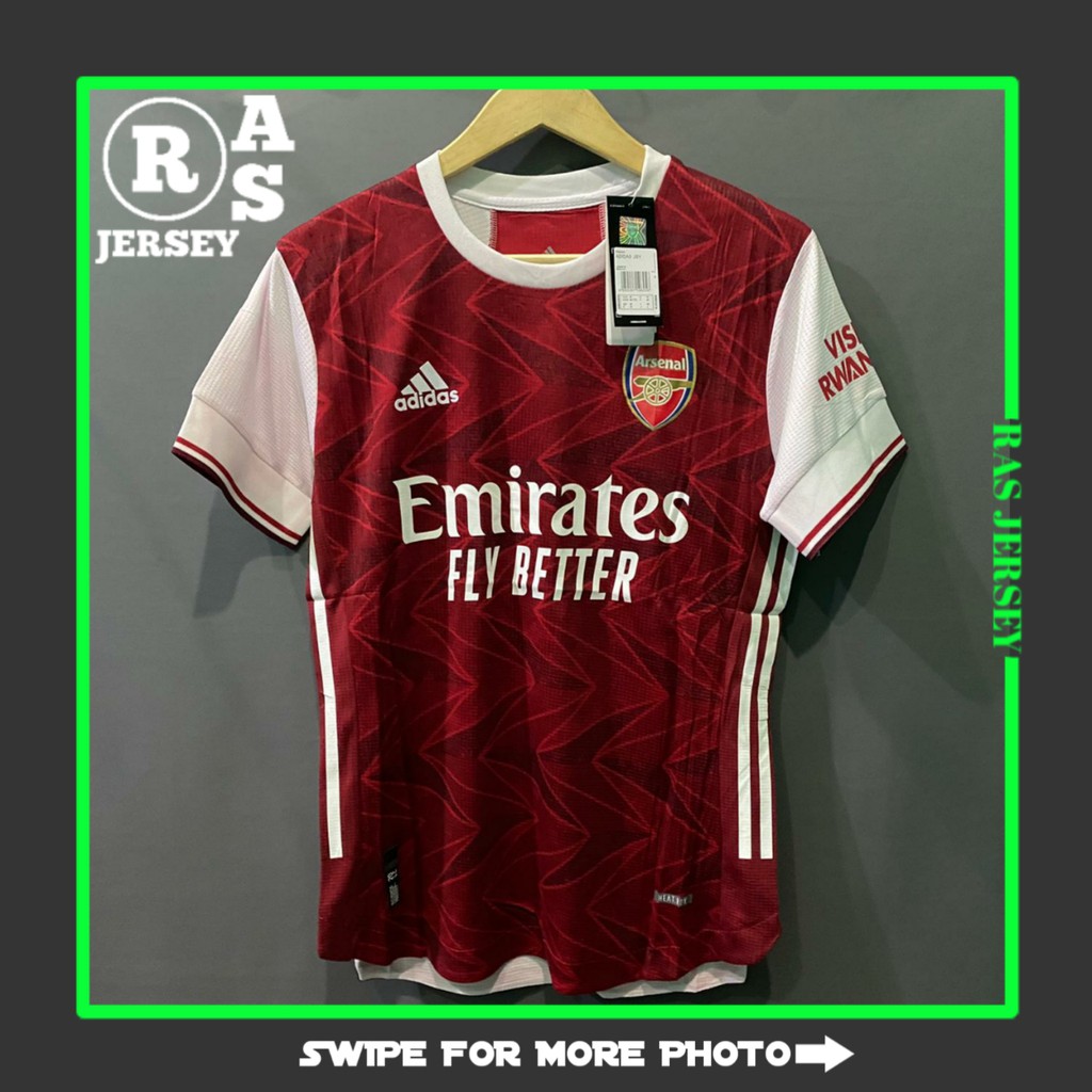 JERSEY PLAYER ISSUE ARSENAL HOME NEW 2020-2021 JERSEY GO HIGH QUALITY