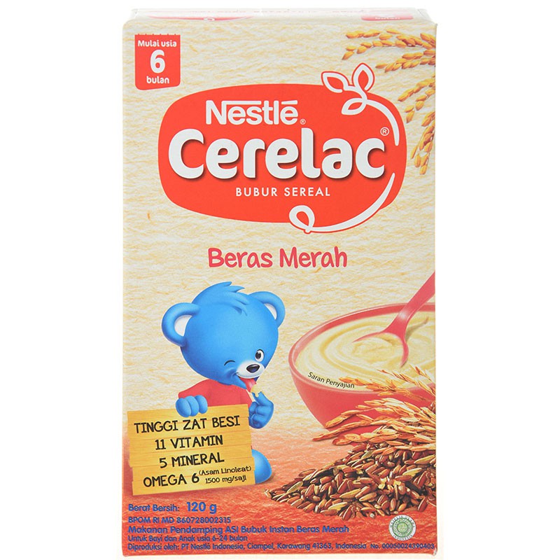 Nestle Cerelac Beras Merah 120Gr