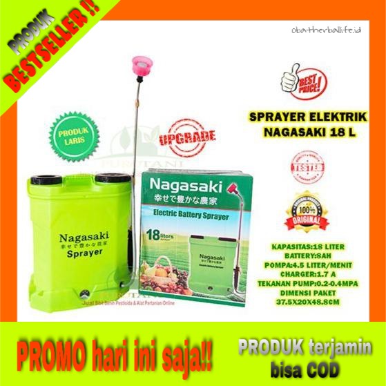 Tangki Semprot Elektrik Nagasaki 18 Liter Promo