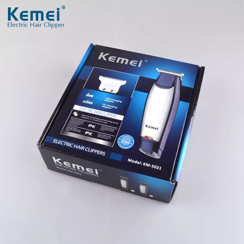 Original Kemei KM-5021 Alat Cukur Rambut Cordless Hair Clipper 3 in 1