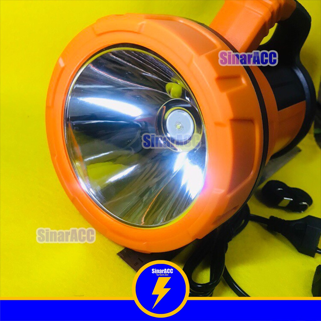 Senter jumbo jarak jauh Fox GF 670 10W charge tanpa emergency hanya sorot saja SENTER GENGGAM besar