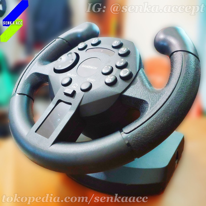 Gamemon Steering Wheel for Kids PS3 PC Racing Game Anak Pedal Setir