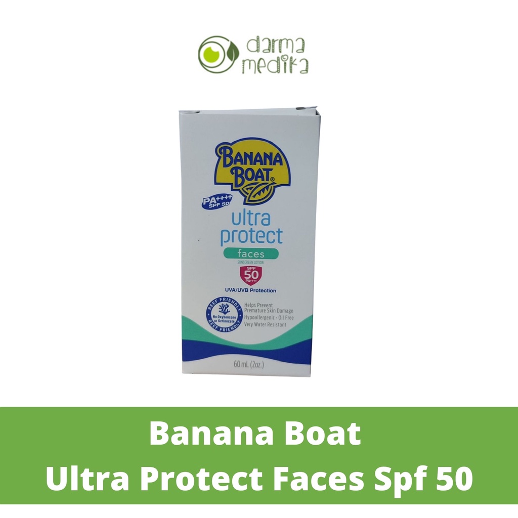 Sunblock Wajah Banana Boat Ultra Protect Faces Face SPF 50 60 ML muka