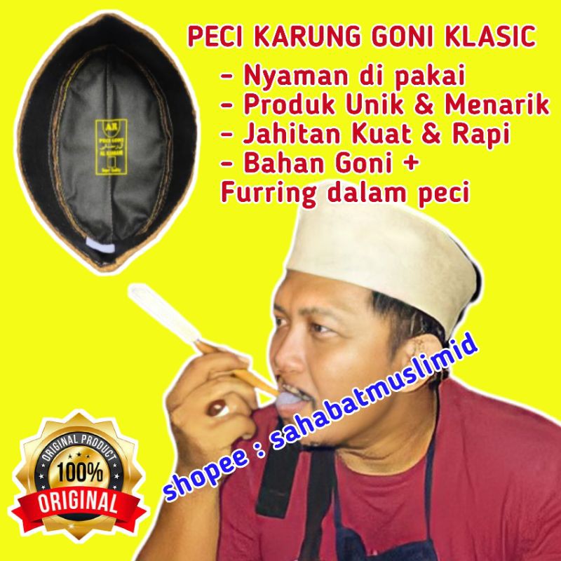 Peci Goni Polos/Peci Goni Kekinian/Peci Goni NU/Peci Karung Goni Klasik/Peci Goni Murah