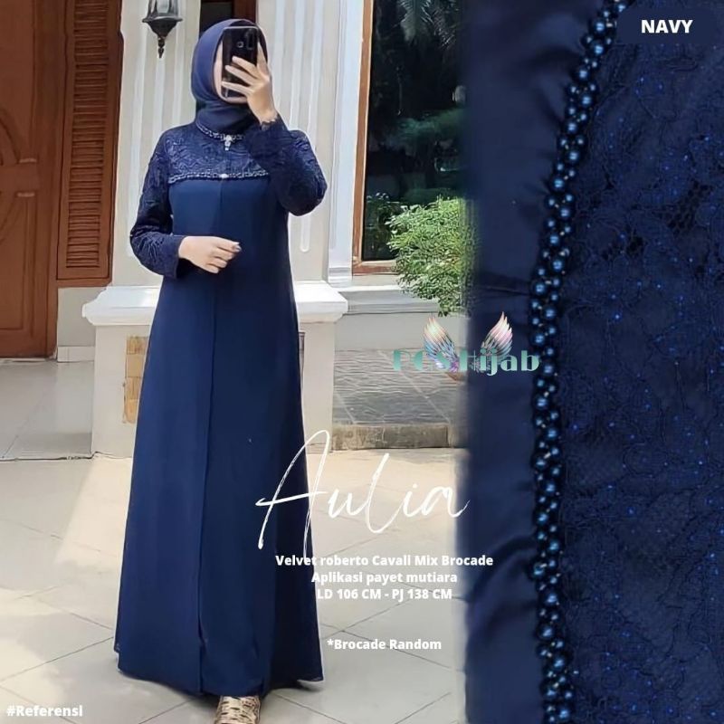 Aulia Dress Brukat Tille gamis bruklat tille apply mutiara dress brukat warna rose gamis brukat remaja dewasa seroja dress wisuda seragam pernikahan outfit bridesmaid gamis kondangan cantik dress muslim gamis muslimah gamis lebaran anak perempuan