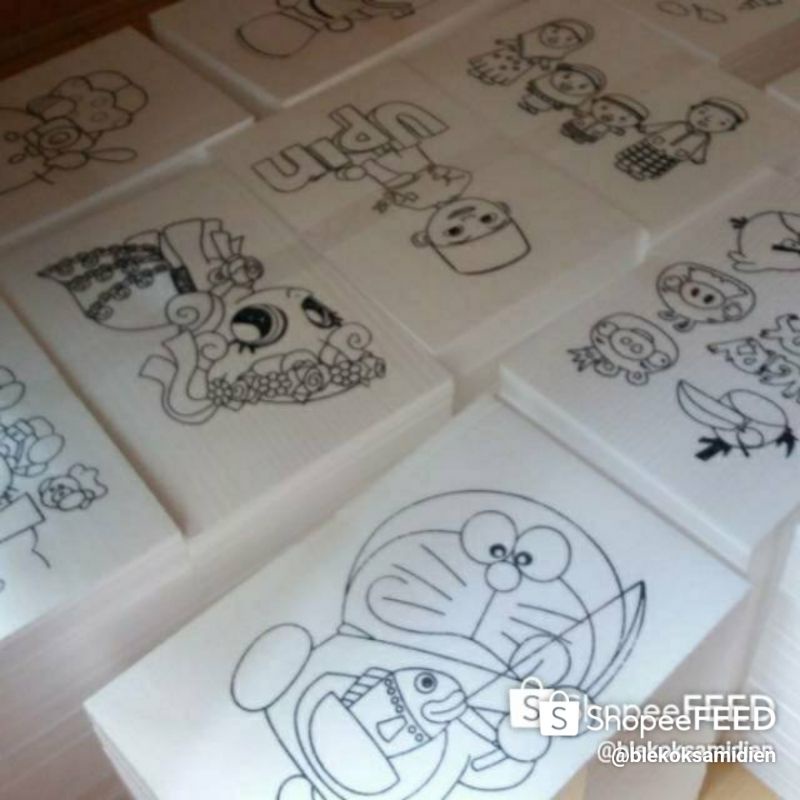 

Lukisan Styrofoam gambar isi 20 gambar ukuran 33x50x1cm RB9