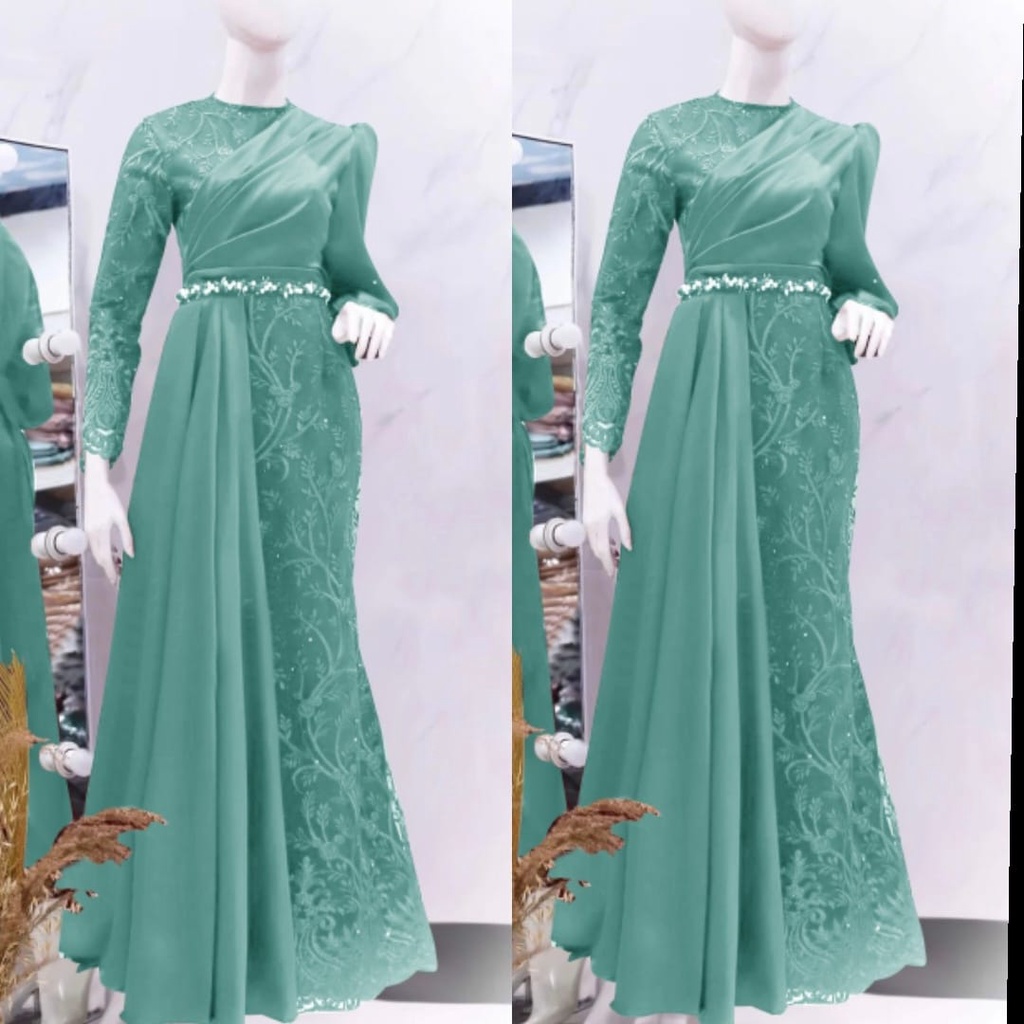 GAMIS SELENDANG CHANELIA/GAMIS SELENDANG PAYET-GAMIS SELENDANG MAYANG -GAMIS KEKINIAN/GAMIS SLAYER/G
