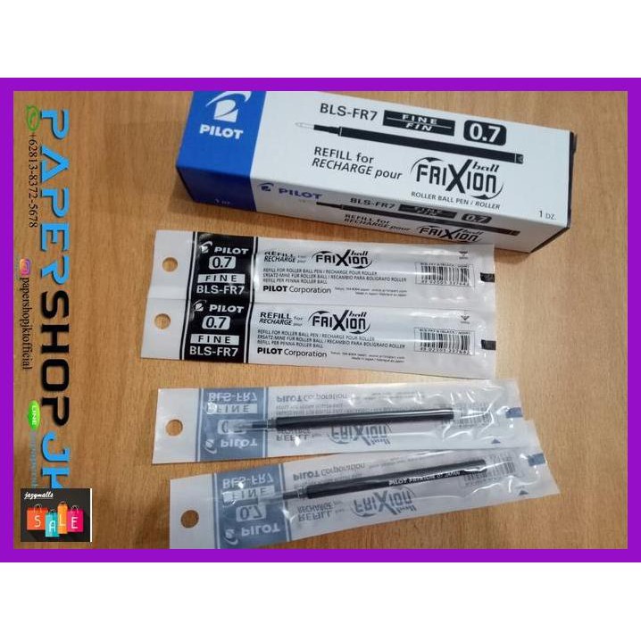 

Silutala- Grosir!!! Refill Isi Pulpen Frixion Pilot 0.7 Hitam -Ori.