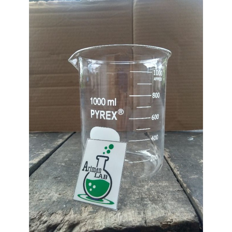 Jual Gelas Kimia Beaker 1000 Ml Kaca Pyrex Shopee Indonesia