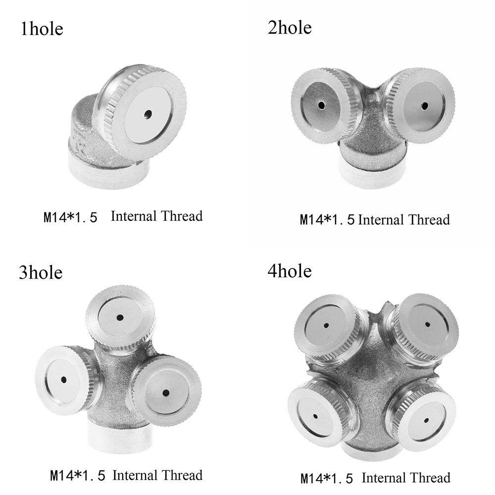 Rebuy Spray Nozzle Kuningan1/2/3 /4 Lubang Konektor Penyiraman Sprayer Sistem Irigasi Rumput
