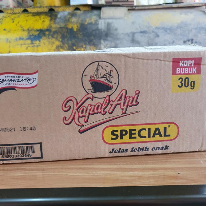

Kopi Bubuk Kapal Api Special 30 Gram - 1 Dus isi 100pcs Bungkus Sachet
