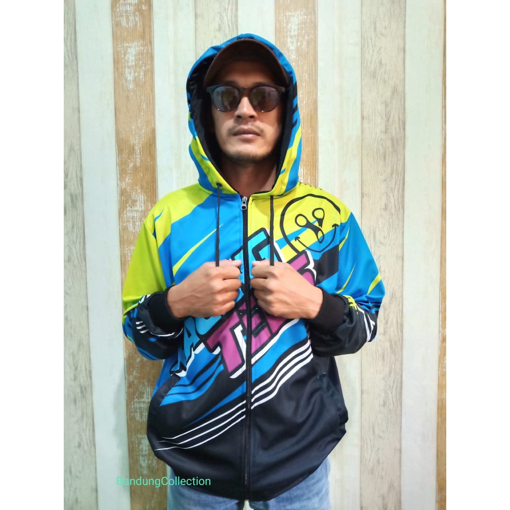 JACKET RACING_RACERTEES KUNING/BIRU_JACKET RACING PRIA DAN WANITA TERLARIS