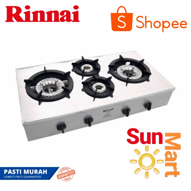 Rinnai Kompor 4 Tungku RI 4RSP / KOMPOR GAS 4 TUNGKU RINNAI 4 RSP