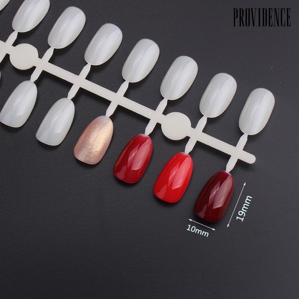 Providence 240Pcs/Pack Nail Art Polish Color Card Novice Practice Sample Fake Tips Display