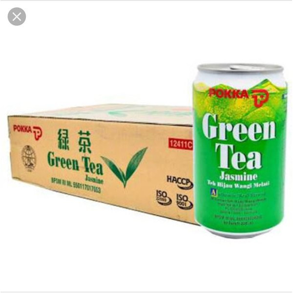 Pokka Green Tea Jasmie 300ml 1 Dus