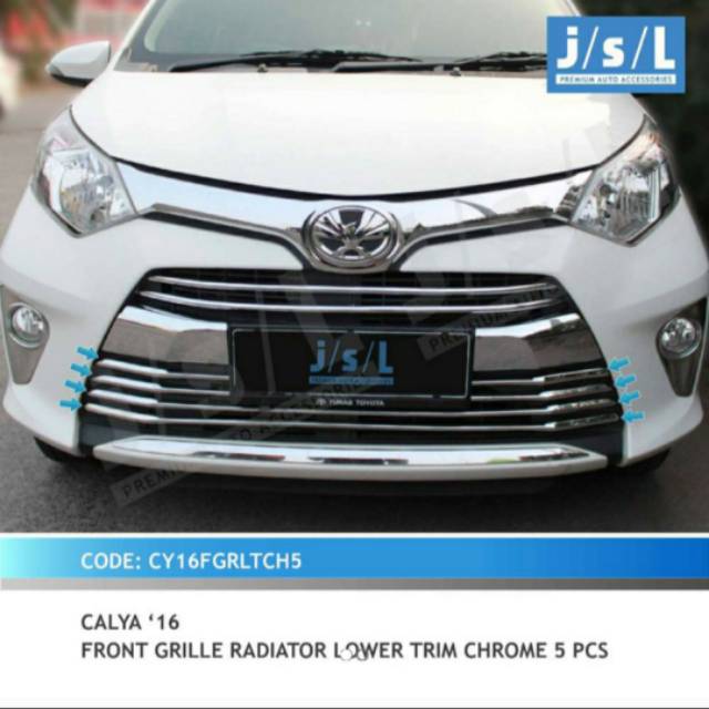 List grill radiator mobil Calya/ Sigra chrome jsl