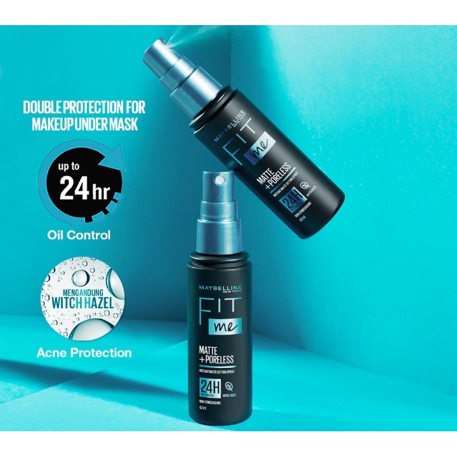 Maybelline Fit Me Setting Spray - Makeup Kosmetik Wajah - 60ml