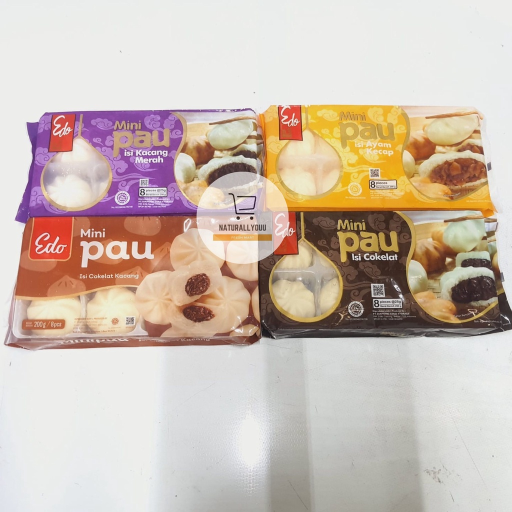 Edo Mini Pau Isi Coklat Kacang 200gr