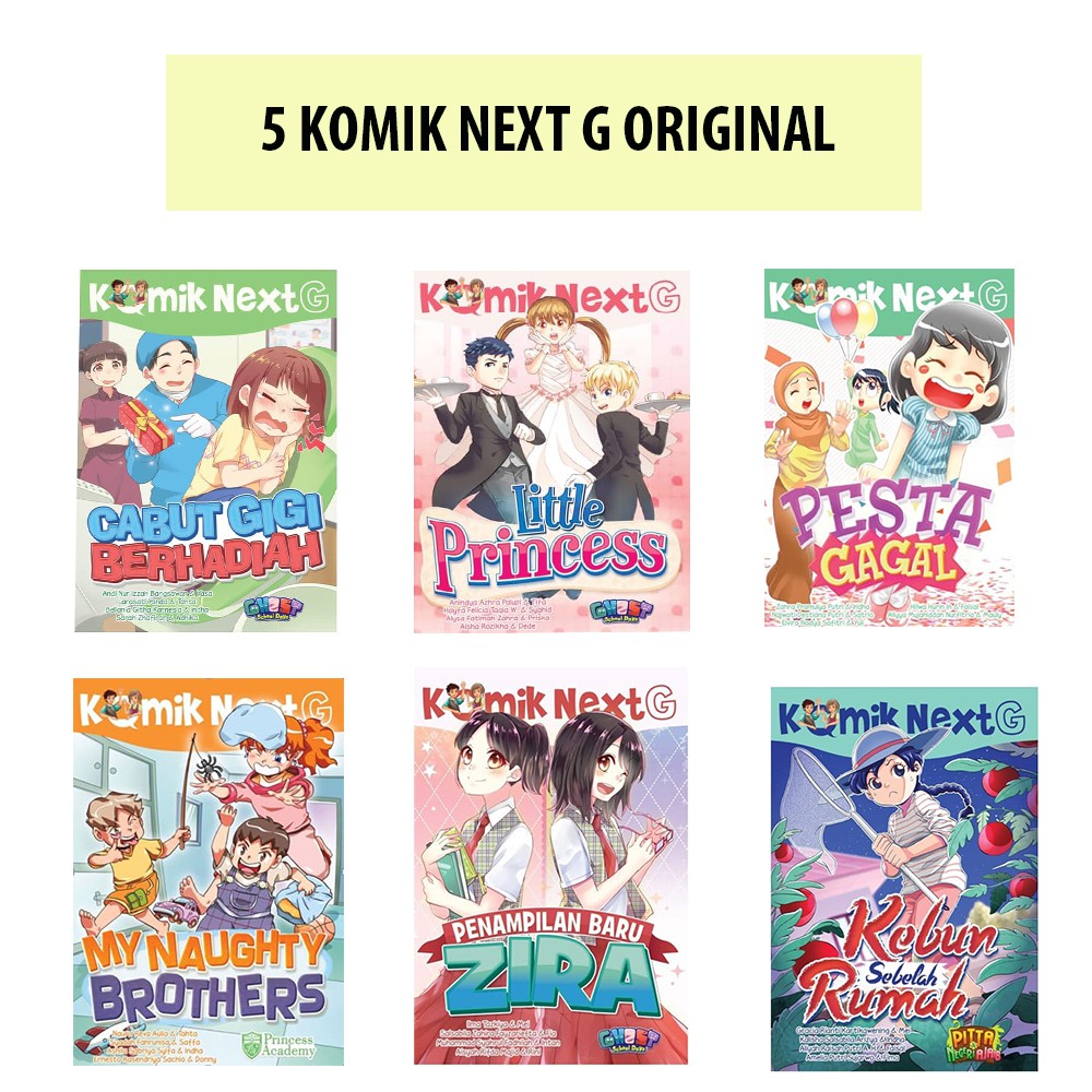  DISKON BESAR BUNDLE 5 BUKU  KOMIK  NEXT G ORIGINAL JUDUL  